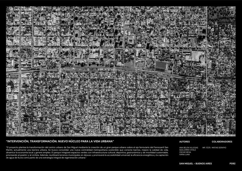 Intervención, transformación. Nuevo núcleo para la vida urbana